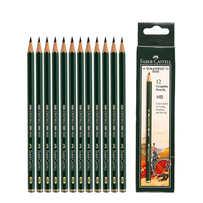 Faber-Castell 9000 Graphite Pencil-Set of 12 - www.zawearystocks.com