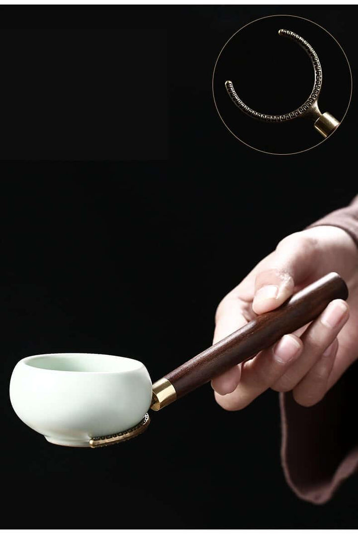 Glass & Solid Wood Tea Ceremony Six Gentlemen Tea Accessories Set - www.zawearystocks.com