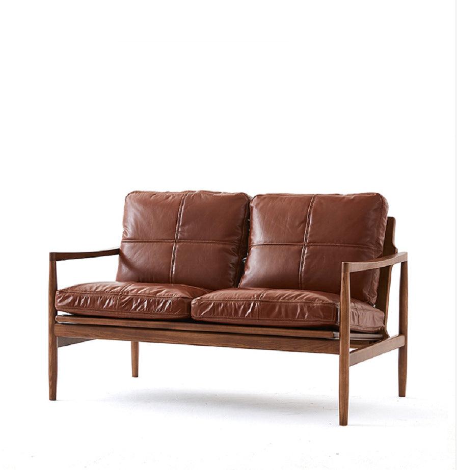 Hiroko - Solid Ash Wood & Leather Armchair ｜ Reading Chair - www.zawearystocks.com