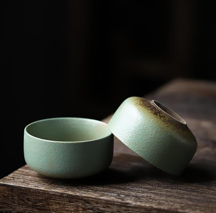 Japanese Style Ceramic Travel Tea Set - 3 pcs - www.zawearystocks.com