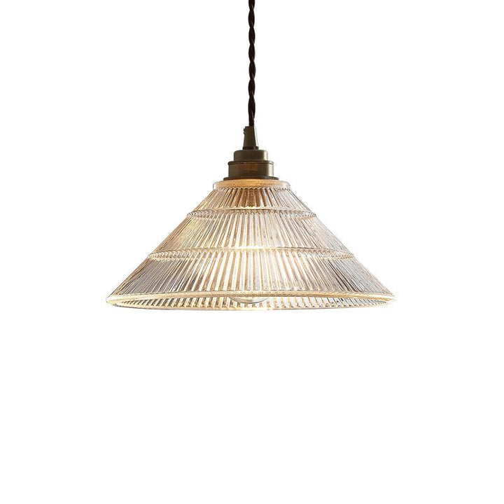 Japanese Style Classic Brass Glass Small Pendant Lamp - www.zawearystocks.com