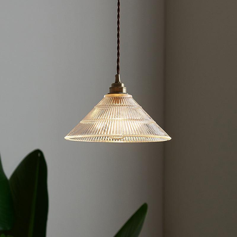 Japanese Style Classic Brass Glass Small Pendant Lamp - www.zawearystocks.com