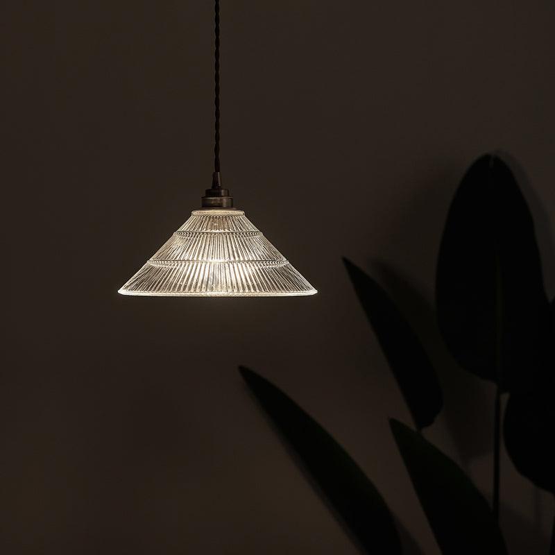 Japanese Style Classic Brass Glass Small Pendant Lamp - www.zawearystocks.com