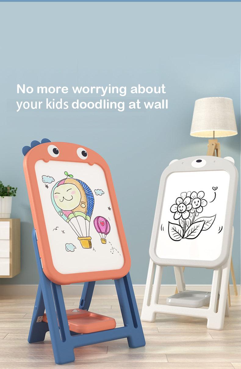 Kids Magnetic Erasable Art Board + 1 Chair - Classic Bear Set - www.zawearystocks.com