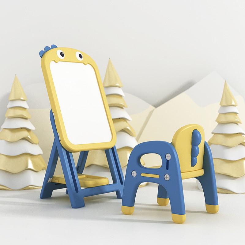 Kids Magnetic Erasable Art Board + 1 Chair - Dinosaur Set - www.zawearystocks.com