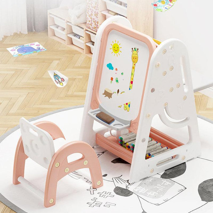 Kids Multi-use Magnetic Erasable Artboard and Storage Table + 1 Chair - www.zawearystocks.com