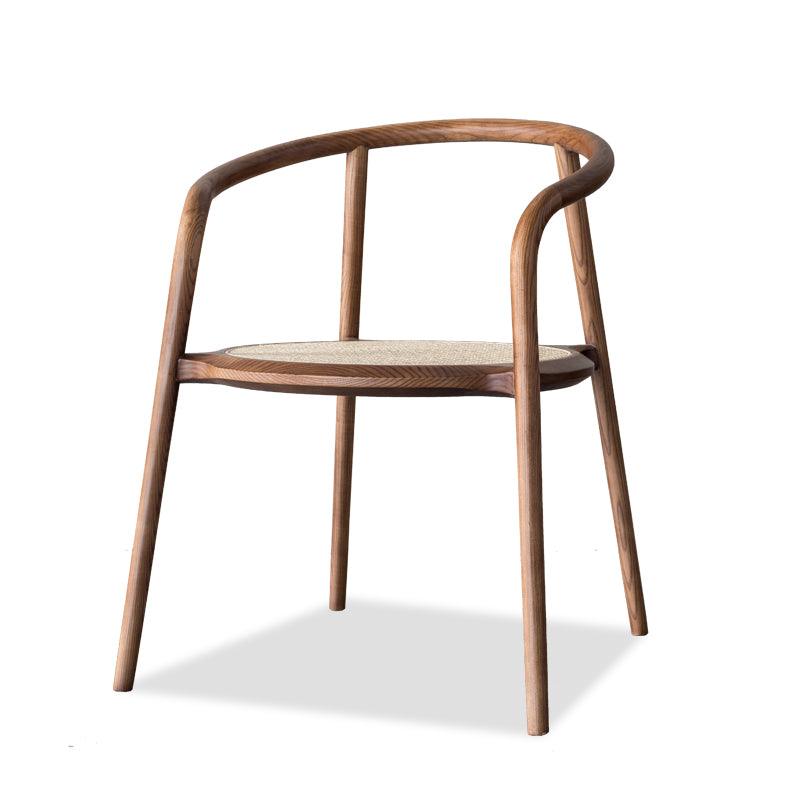 Kongzi- Solid Ash Wood & Woven Rattan Armchair ｜ Reading Chair - www.zawearystocks.com
