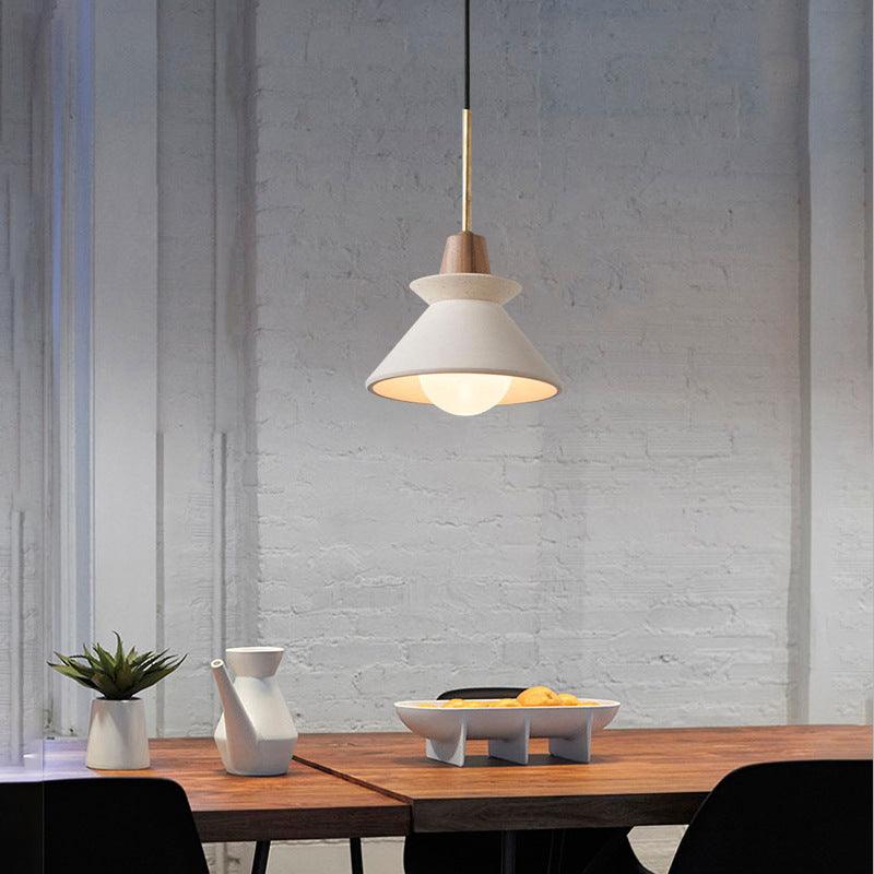 Lightweight Cement Teacup Shade Pendant Lamp - Moku Park