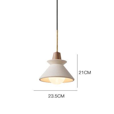 Lightweight Cement Teacup Shade Pendant Lamp - Moku Park