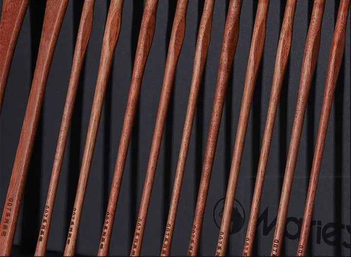 Marie's Bristle Hair Rosewood brush-007series 12pcs set - Moku Park