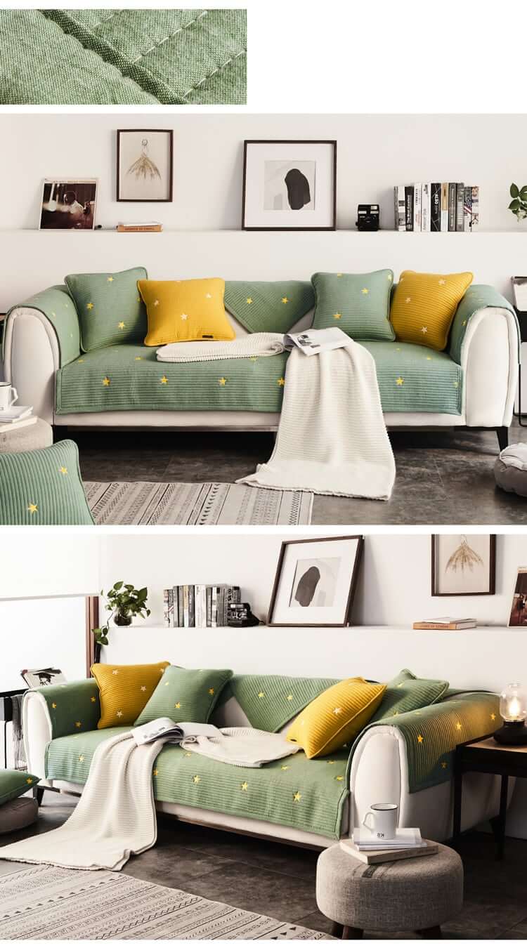 AFRA - Cotton Covers for Sofa & Cushion | Free Combination Sofa & Cushion Covers