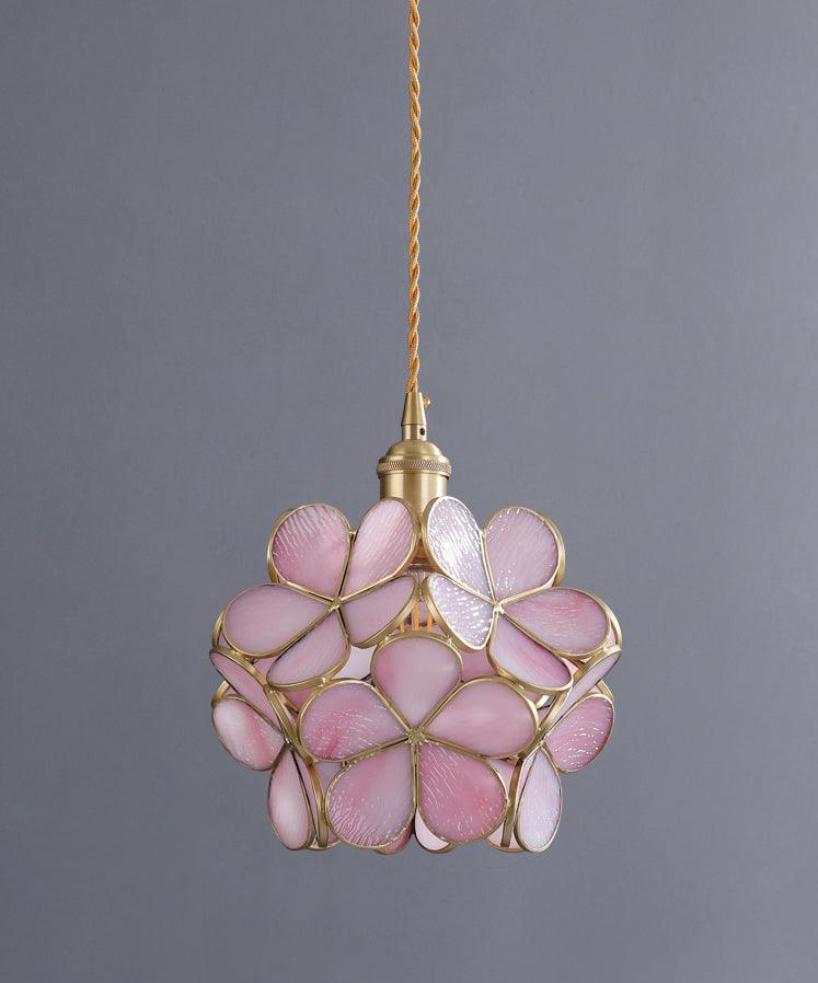 Cherry Blossoms | Glass Color Petal Pendant Light