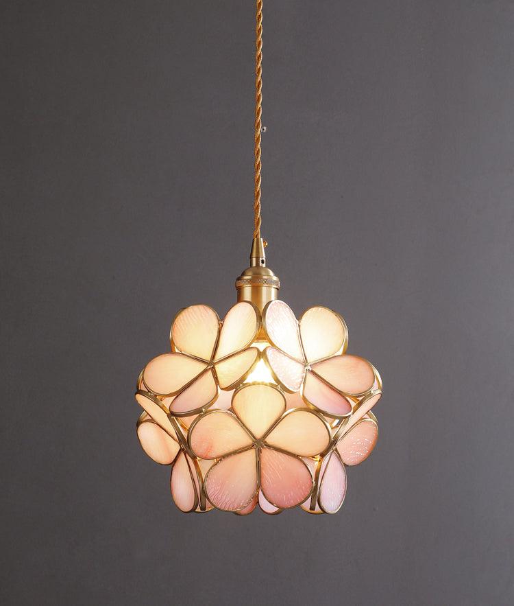 Cherry Blossoms | Glass Color Petal Pendant Light