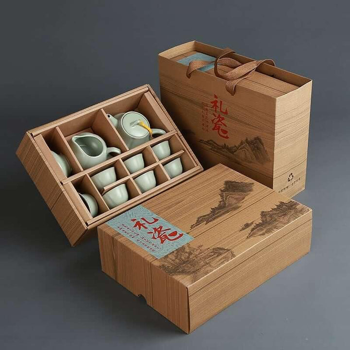 RU Cellar Ceramic Tea Set - 10 pcs - www.zawearystocks.com