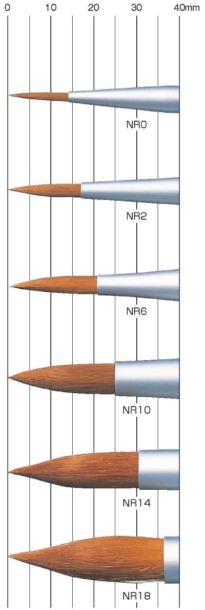 Sakura Nylon Round Brushes - Triangular Handle - Moku Park