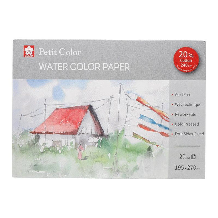 Sakura Petit Color Watercolor Pads-20 Sheets-240gsm - Moku Park