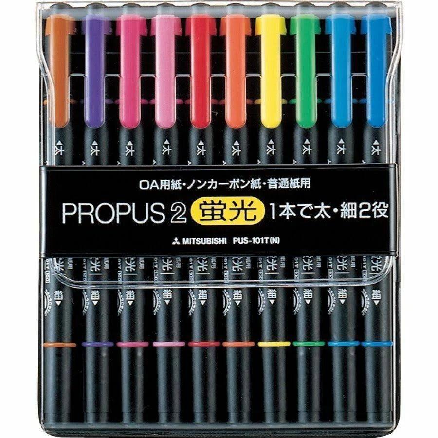 Uni Mitsubishi Propus 2 Double-Sided Highlighter - Moku Park