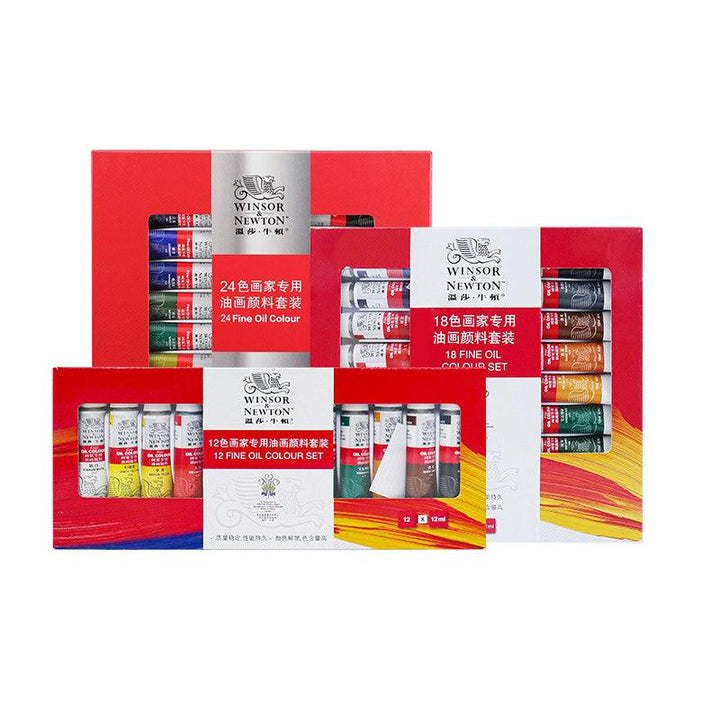 Winsor & Newton Fine Oil Paint Sets- 0.4 oz (12 ml) - Moku Park