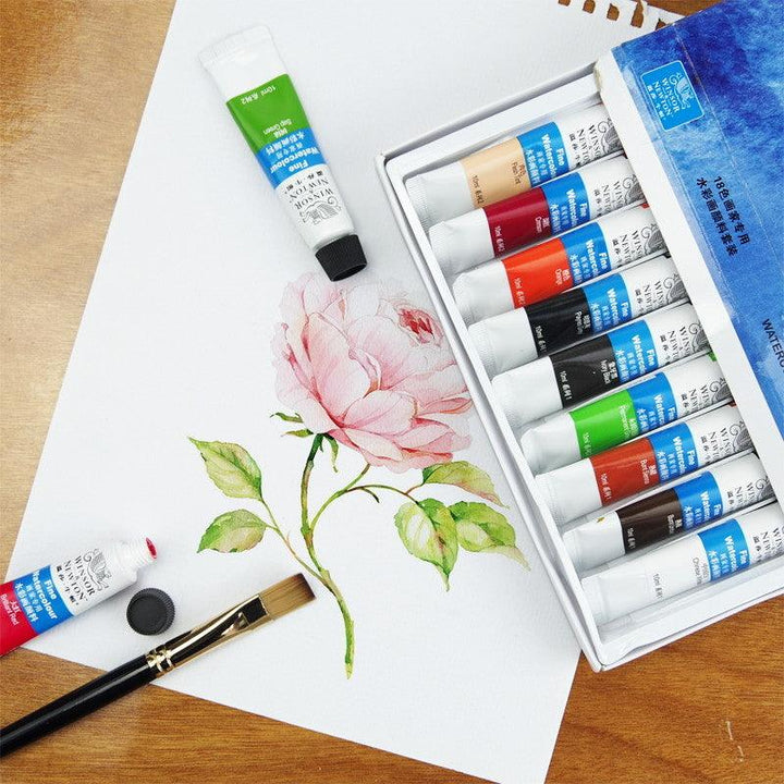 Winsor & Newton Fine Watercolor Paint Set- 0.34 oz (10 ml) - Moku Park