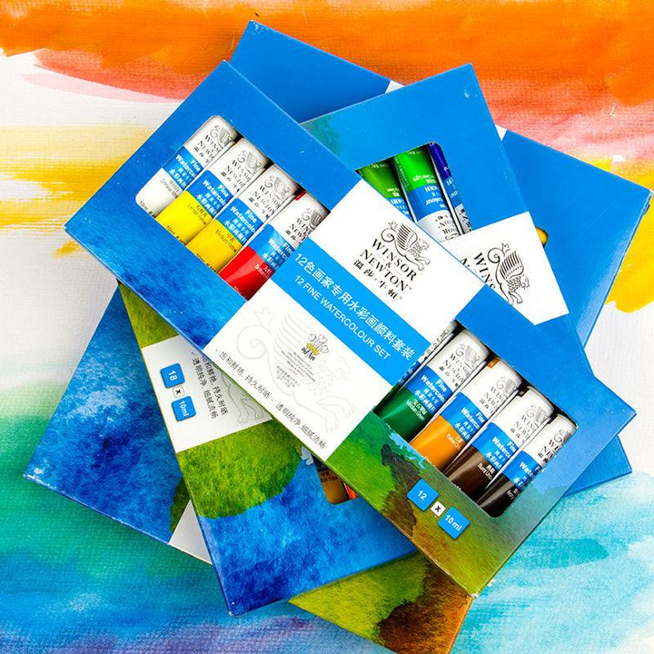 Winsor & Newton Fine Watercolor Paint Set- 0.34 oz (10 ml) - Moku Park