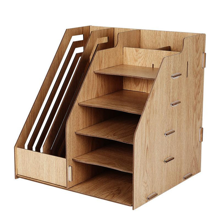 Wooden File Holder - Four Levels plus Two Columns - Moku Park