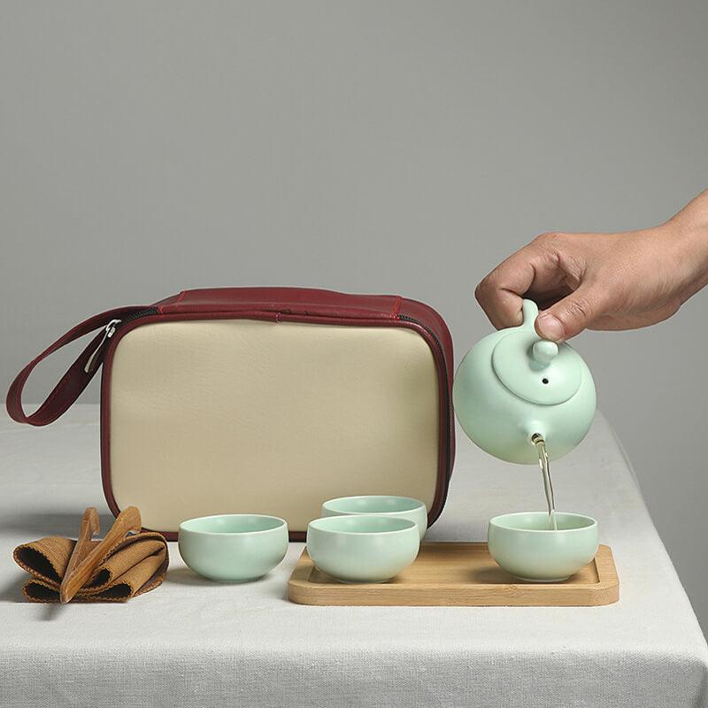 Portable Ceramic Kung Fu Tea Set - www.zawearystocks.com